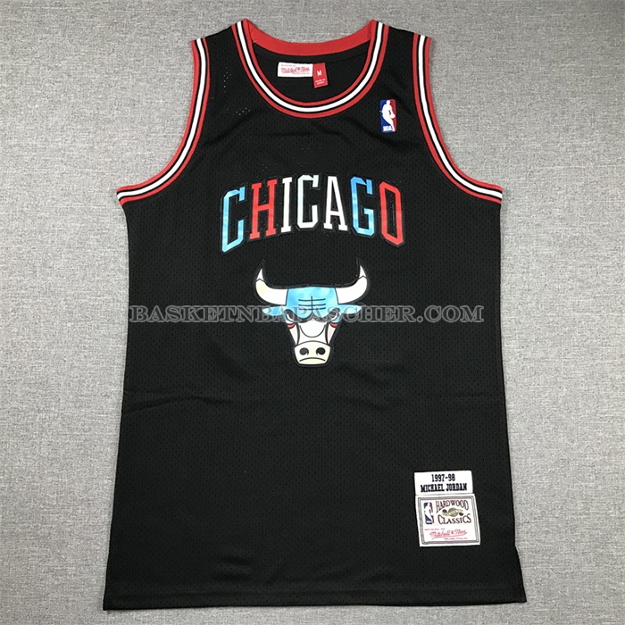 Maillot Chicago Bulls Michael Jordan Mitchell & Ness 1997-98 Noir2
